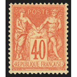 n°94, Sage 40c orange, Type II (N sous U), neuf ** sans charnière - TB