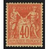 n°94a, Sage 40c vermillon, Type II, neuf * quasi ** - TTB