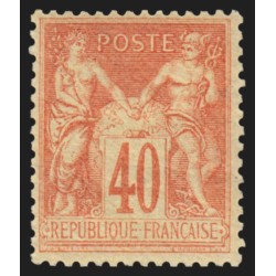 n°94, Sage 40c orange-pâle, Type II, neuf ** sans charnière, signé JF.BRUN - TB