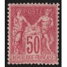n°104, Sage 50c rose, Type I (N sous B), neuf * avec charnière - TB