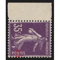 n°142b, Semeuse camée, 35c violet, Type II, neuf ** sans charnière - SUPERBE