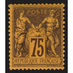 n°99, Sage 1890, 75c violet sur orange, neuf ** sans charnière - TB