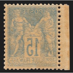 n°101, variété "impression recto-verso", bord de feuille, neuf ** - TB