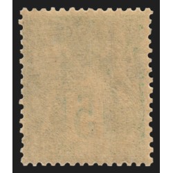 n°102, Sage 5c vert-jaune, Type I (N sous B), neuf ** sans charnière - TB