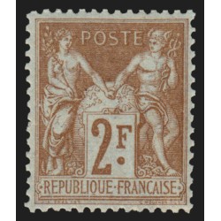 n°105, Sage 2fr bistre, neuf ** sans charnière, signé ROUMET et JF.BRUN - TB