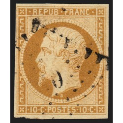 n°9, Présidence 10c bistre-jaune, oblitéré, signé JF.BRUN - TB
