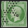 n°12, Napoléon non-dentelé 5c vert, oblitéré étoile de Paris - TTB