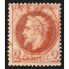 n°26B, Lauré 2c rouge-brun, Type II, oblitéré càd rouge des imprimés - TB
