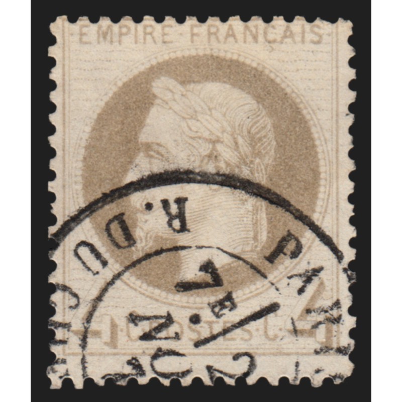 n°27B, Napoléon Lauré 4c gris, Type II, oblitéré cachet de Paris - TB n°27B, Napoléon Lauré 4c gris, Type II, oblitéré cachet de Paris - TB