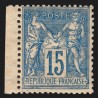 n°101, variété "impression recto-verso", bord de feuille, neuf ** - TB