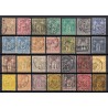 France 1876/1890 - Collection de 27 timbres au type Sage - COTE 550 €