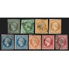 n°11/17B, Napoléon III Empire non-dentelé, série complète - avec défauts