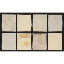 n°74/82 (sauf n°76), Sage 1876, série complète Type II, oblitérés - TB D'ASPECT