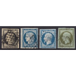 France 1849/1875 Superbe collection timbres Napoléon Cérès 1er choix COTE 890€