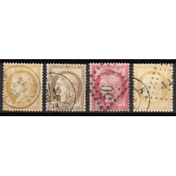 France 1849/1875 Superbe collection timbres Napoléon Cérès 1er choix COTE 890€