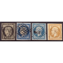 France 1849/1875 Superbe collection timbres Napoléon Cérès 1er choix COTE 975€