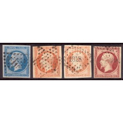 France 1849/1875 Superbe collection timbres Napoléon Cérès 1er choix COTE 975€