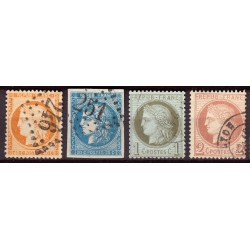 France 1849/1875 Superbe collection timbres Napoléon Cérès 1er choix COTE 975€