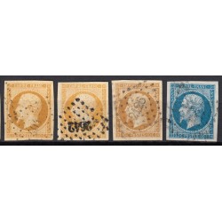 France 1849/1875 Superbe collection timbres Napoléon Cérès, 1er choix COTE 885€