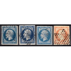 France 1849/1875 Superbe collection timbres Napoléon Cérès, 1er choix COTE 885€
