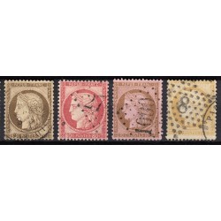 France 1849/1875 Superbe collection timbres Napoléon Cérès, 1er choix COTE 885€