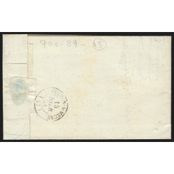 n°4, Cérès 25c bleu, oblitéré IVRY-SUR-SEINE sur lettre pour Verdun - TB