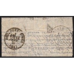 Ballon monté "Le Duquesne", 5/JANV./1871 sur lettre pour  Boulogne-sur-Mer - TB