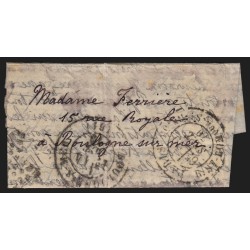 Ballon monté "L'Armand Barbès" 29/SEPT./1870 lettre pour Boulogne-sur-Mer - TB