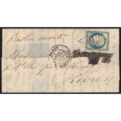 Ballon monté "La Poste de Paris" 17/JANV./1871 pour Saint-Eloi près Nevers - TB