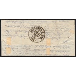 Ballon monté "La Poste de Paris", 16/JANV./1871 lettre pour Boulogne-sur-Mer TB