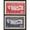 Poste Aérienne n°5/6, Avion survolant Marseille, neufs ** sans charnière - TB
