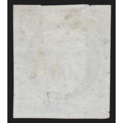 n°4, Cérès 25c bleu, oblitéré PC 1400 GISORS Eure, indice 3 - TB D'ASPECT