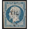 n°10, Présidence 1852, 25c bleu, oblitéré PC 713 CHAMPAGNOLE Jura - TB