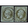n°11/11a, les 2 nuances, Napoléon 1c olive et bronze, oblitérés - TB D'ASPECT