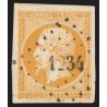 n°13Ab, Napoléon 10c bistre-orange, oblitéré PC 1234 EYMET Dordogne - TB