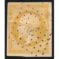n°13Ag, Napoléon 10c bistre-jaune, oblitéré ANCRE maritime - TB D'ASPECT