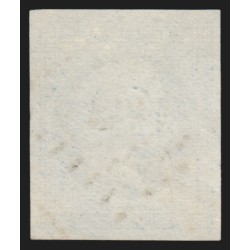 n°14Aa, Napoléon non-dentelé 20c bleu-foncé, oblitéré - TTB