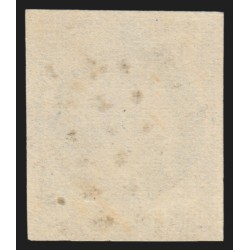 n°14A, Napoléon non-dentelé, 20c bleu, oblitéré GROS POINTS - TB D'ASPECT