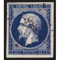 n°14Ab, 20c BLEU-NOIR, oblitéré PC 294 BAYON Meurthe - TTB