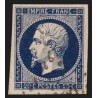 n°14Ab, Napoléon non-dentelé, 20c BLEU-NOIR, oblitéré - TB