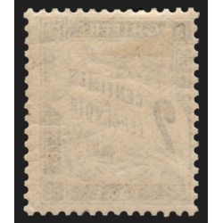 Timbres-Taxe n°11, Duval 2c noir, neuf * légère trace de charnière - TB