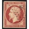 n°17A, Napoléon non-dentelé, 80c carmin, oblitéré, signé CALVES - TB