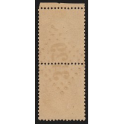 n°21 paire, Napoléon 10c bistre, oblitéré GC 3429 SOMBERNON Côte d'Or - SUPERBE