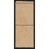 n°21 paire, Napoléon 10c bistre, oblitéré GC 3429 SOMBERNON Côte d'Or - SUPERBE