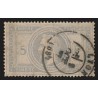 n°33A, 5 et F en bleu, Lauré 5fr gris-violet, signé SCHELLER + certificat