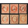 n°16, joli nuancier de couleurs, Napoléon non-dentelé 40c orange - TB D'ASPECT