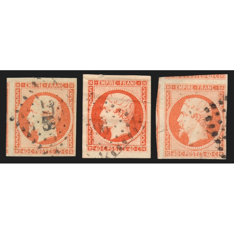 n°16, en 3 nuances de couleurs, 40c orange - TTB D'ASPECT n°16, en 3 nuances de couleurs, 40c orange - TTB D'ASPECT