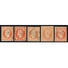 n°16, en 5 nuances de couleurs et obli intéressantes, 40c orange - TTB D'ASPECT