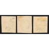 n°17A/17Ab/17Al, 80c carmin + carmin-rose + carmin-foncé - TB D'ASPECT