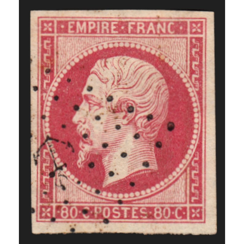 n°17B, 80c rose, oblitéré Ancre maritime - TTB D'ASPECT